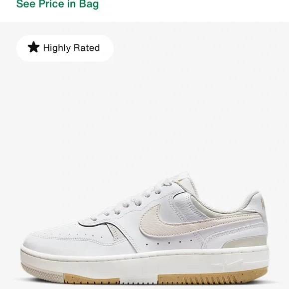 Nike Gamma White and Cream Women’s Sneakers - Picture 5 of 5